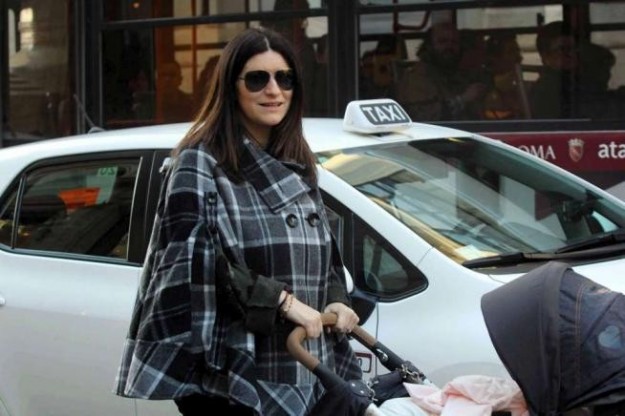 La Pausini con sua figlia