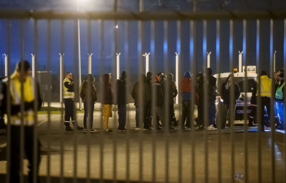 Migranti nella zona dell'Eurotunnel