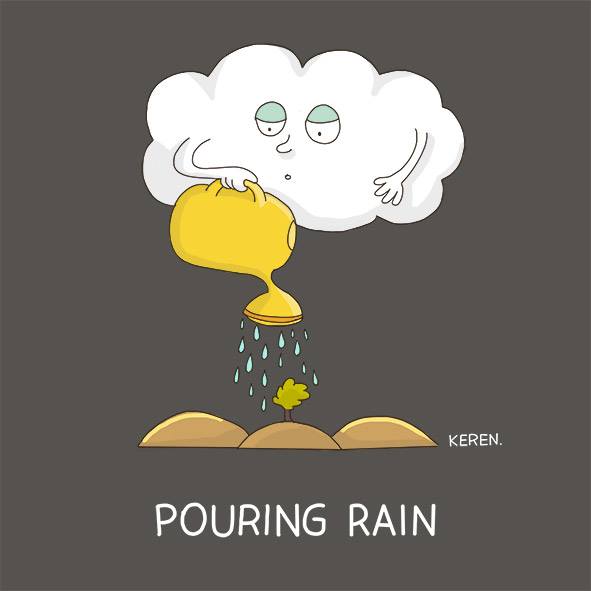 Pouring rain