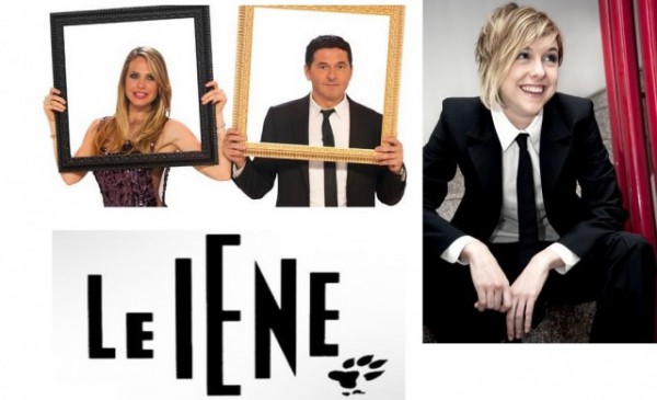 Toffa con i conduttori de Le Iene Show