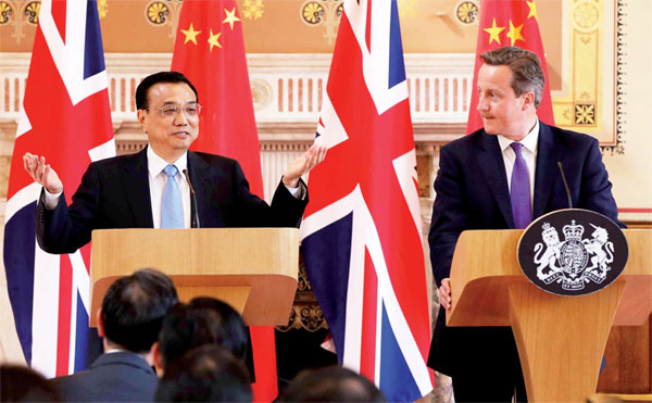 Xi Jinping e David Cameron