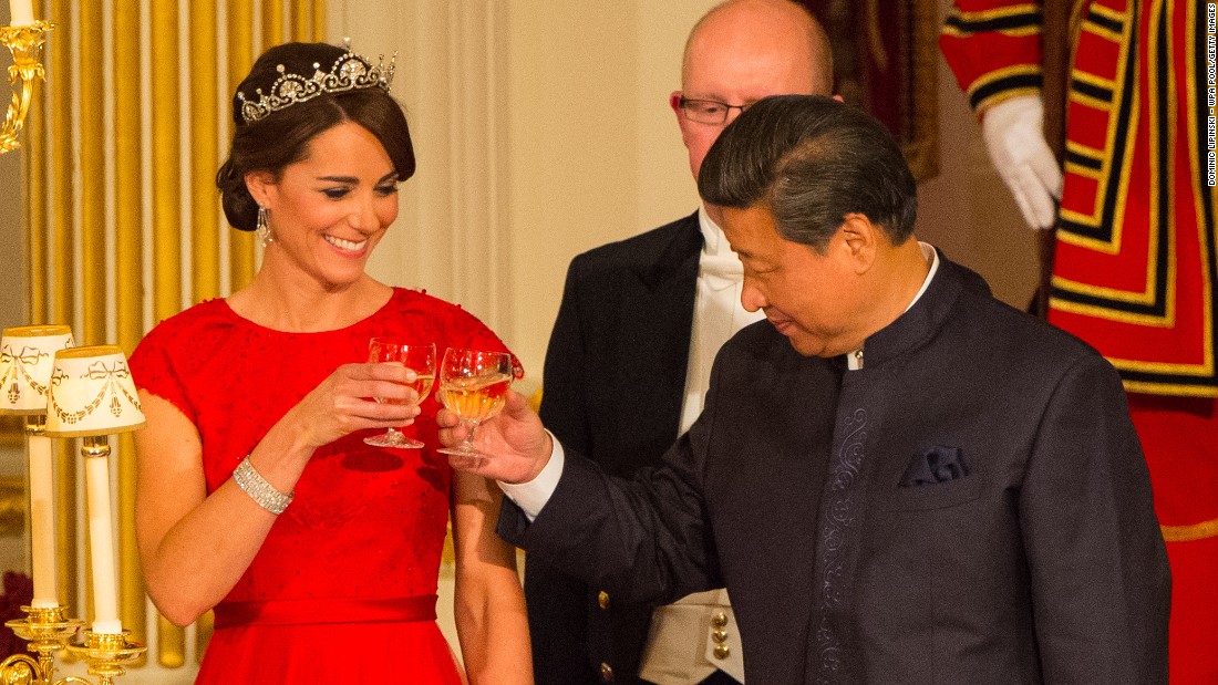 Xi Jinping e Kate Middleton