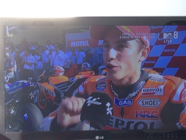 Gesto inequivocabile di Marquez