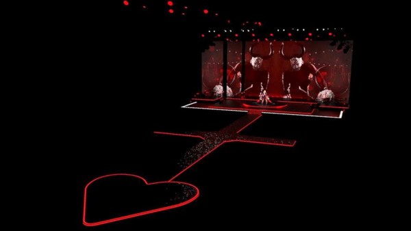 Il palcoscenico del concerto di Madonna