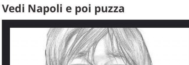 Il titolo del discusso editoriale di Facci