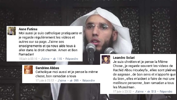 Rachid Abou Houdeyfa e' seguitissimo sui social