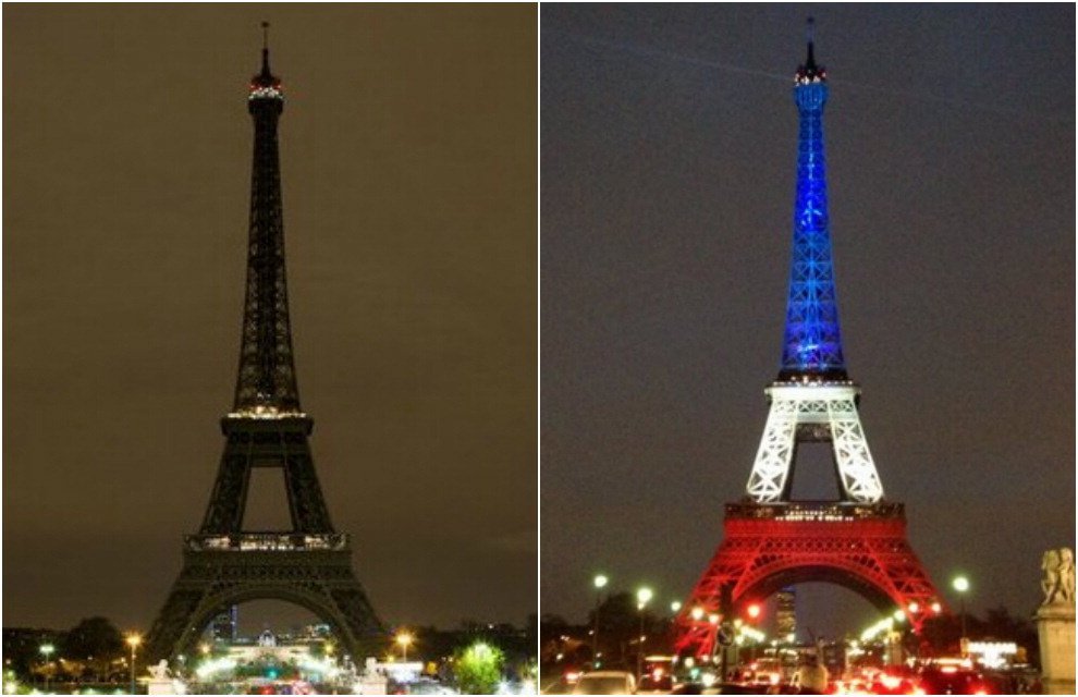 Tour Eiffel ricorda le vittime