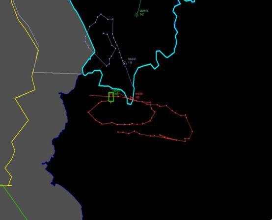 Versione turca (la linea rossa rappresenta l'aereo)