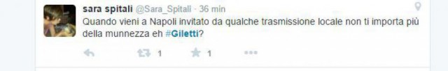 Tweet contro Giletti 2