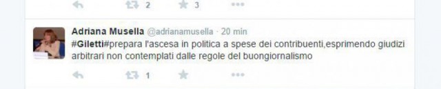 Tweet contro Giletti 3