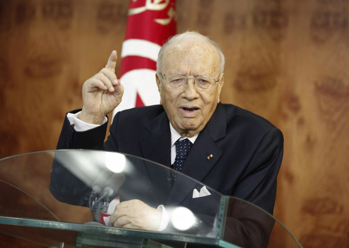 Il presidente tunisino Beji Caid Essebsi