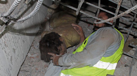 Salvataggio di una persona intrappolata