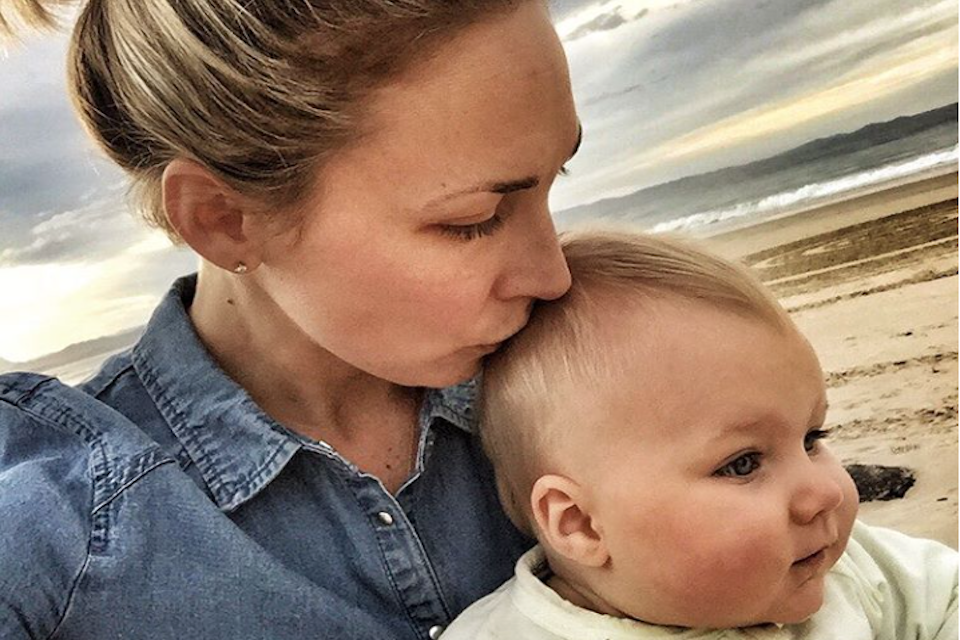 Shan Cooper con la figlia