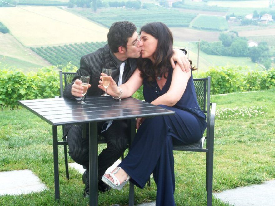 Angela Nesta con il compagno