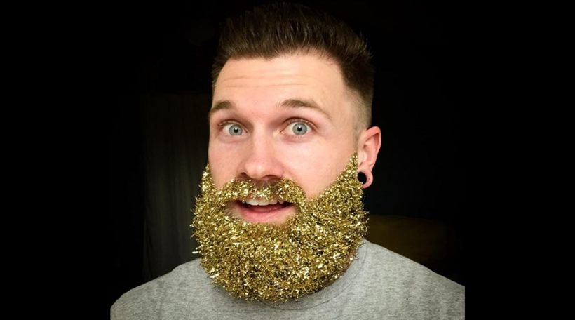 Brillantini su barba