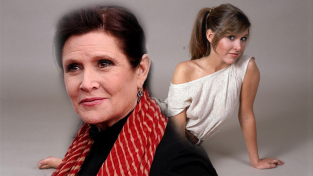 Carrie Fisher ieri ed oggi