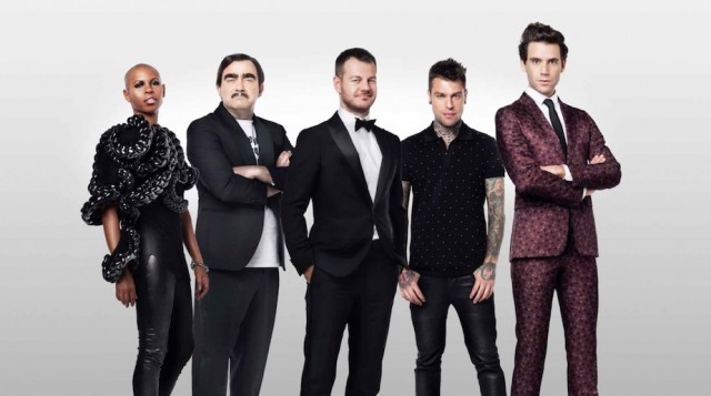 I 4 giudici di XF9 con il conduttore Alessandro Cattelan