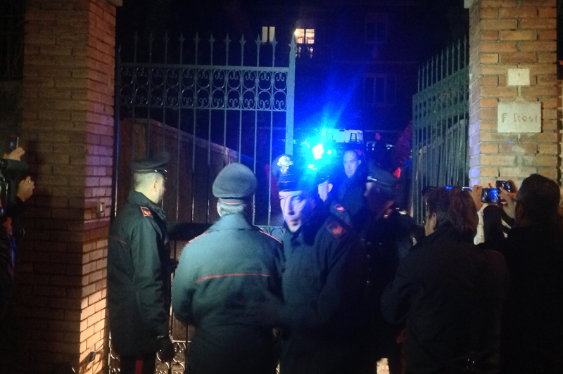 Intervento dei carabinieri