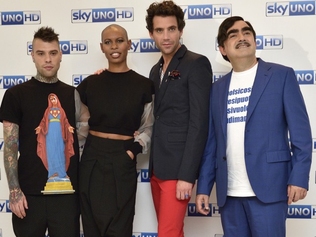 Mika e Fedez con Elio e Skin gli altri due giudici di X Factor