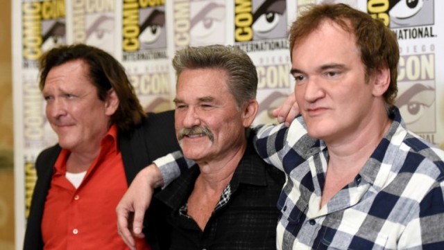 Tarantino con Kurt Russell e Michael Madsen