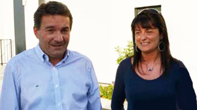 Antonio Monella con la moglie