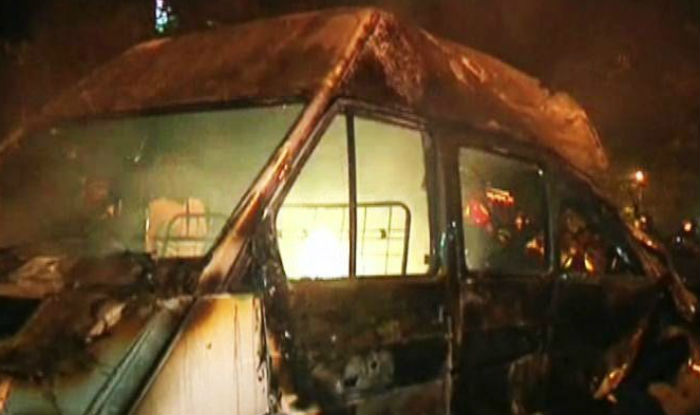 Resti dell'ambulanza