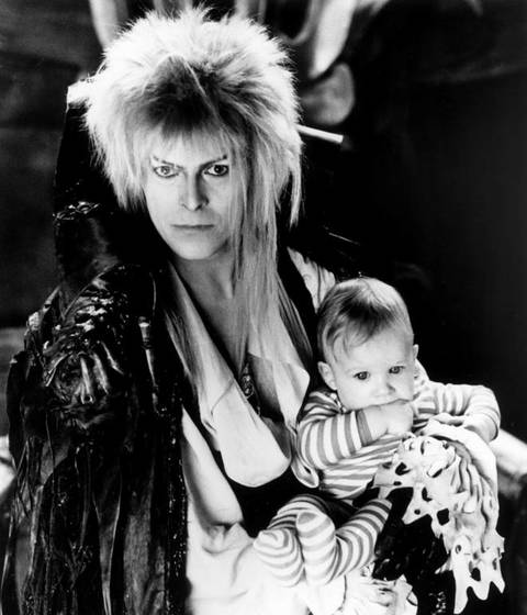 David Bowie con il figlio