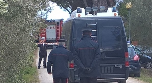 Polizia intervenuta sul luogo dell'omicidio-suicidio 2