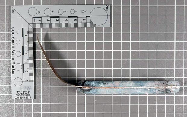 Il coltello utilizzato per uccidere Laura Davies