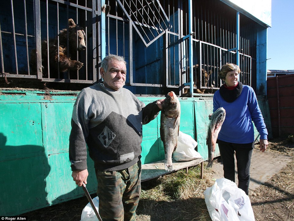 La coppia che accudisce gli animali