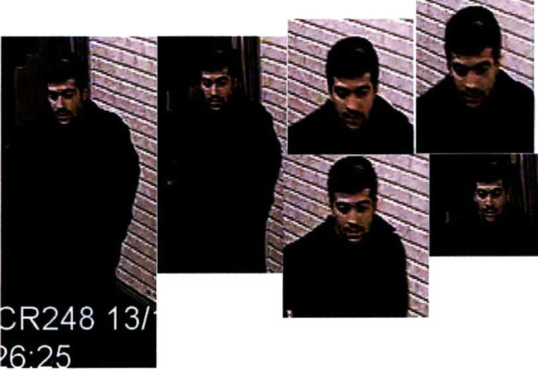 Le immagini della telecamera di sorveglianza