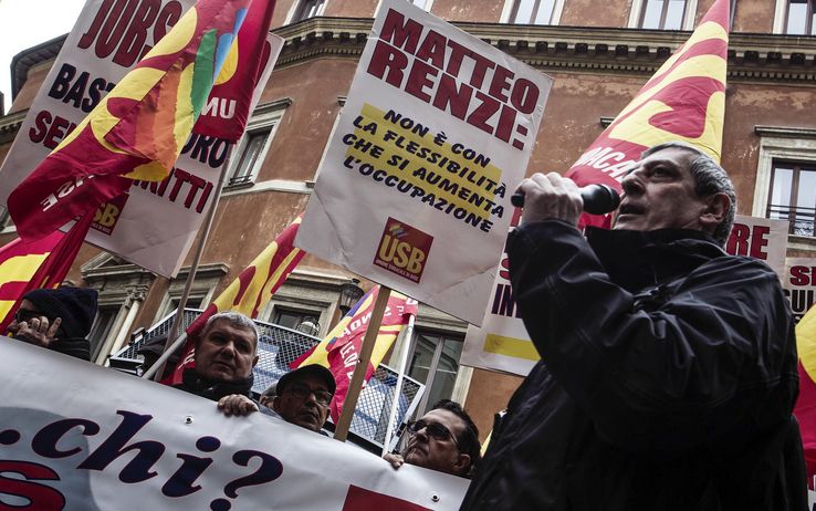 Manifestazioni contro il Jobs act 2
