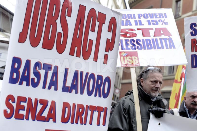 Manifestazioni contro il Jobs act