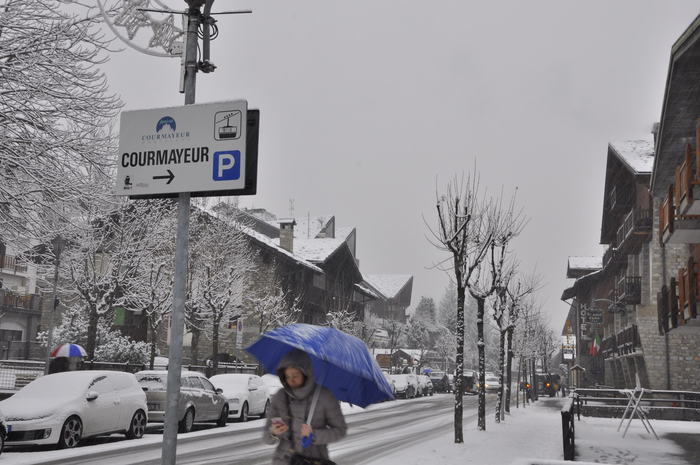 Neve a Courmayeur