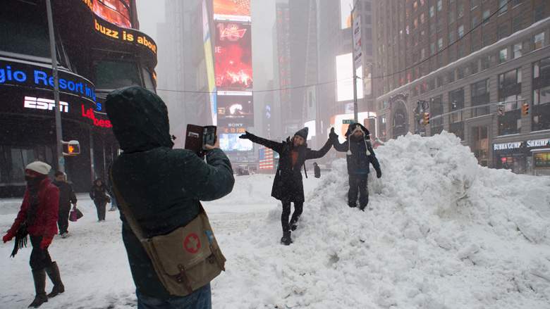 Newyorkesi si godono lo spettacolo