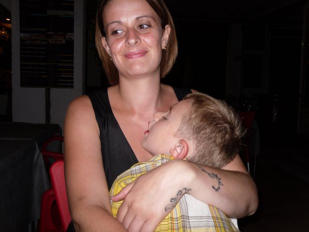 Kaden con la mamma