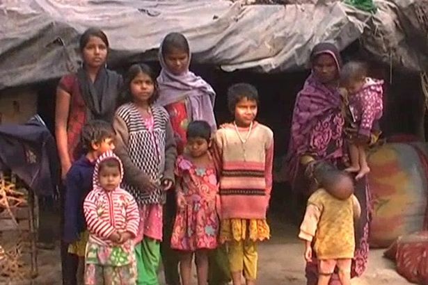 Renu Singh con la famiglia