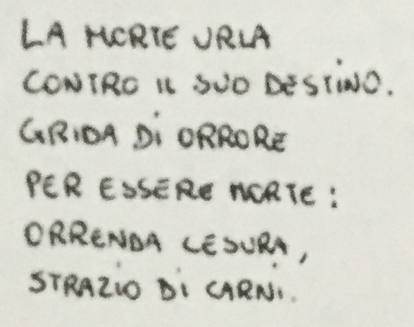 La poesia degli orrori