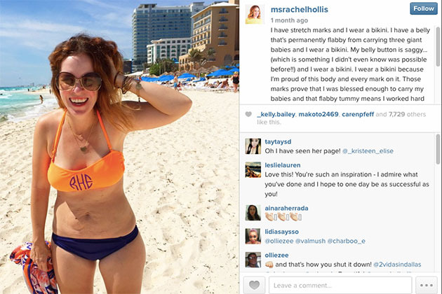 Commento di Rachel nel post del marito