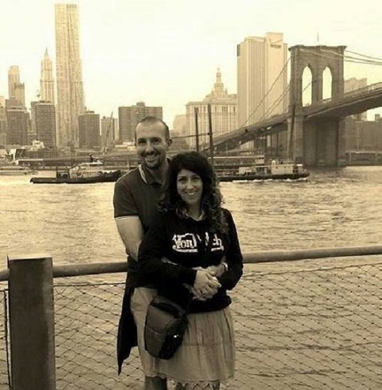 Simona assieme al marito Davide