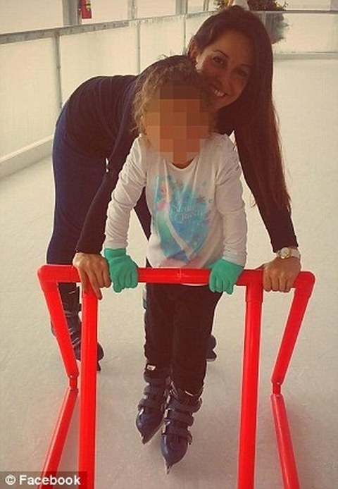 Erica assieme alla figlia Grace