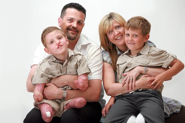 Edward con la famiglia