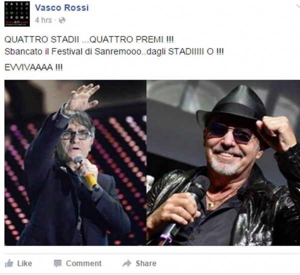 Gli auguri del Blasco