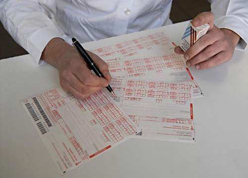 Ricetta medica cartacea 2