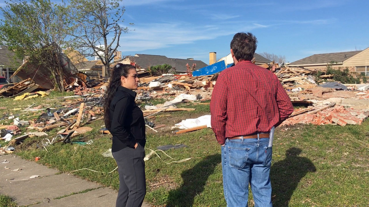 Abitazione distrutta