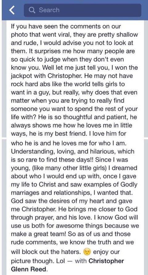 La risposta di Ashley