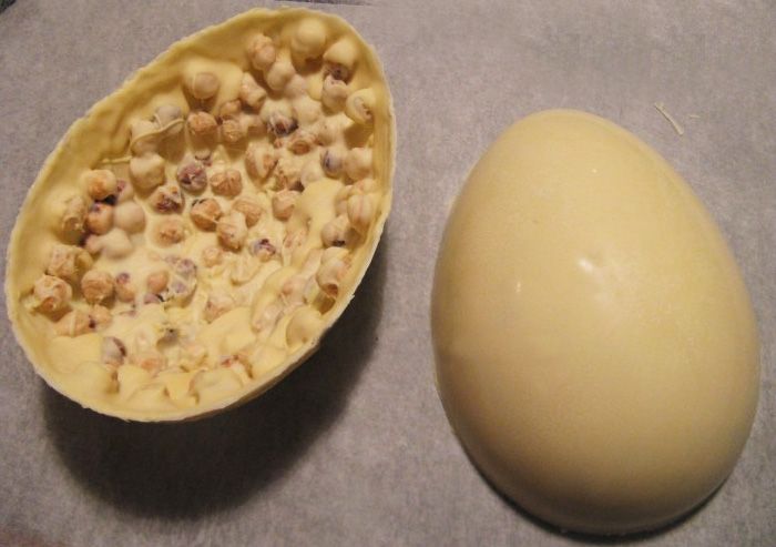 3°: uovo di cioccolato bianco