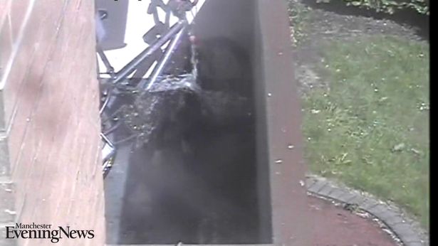 Doyle mentre butta acqua sporca sulla testa di Morley