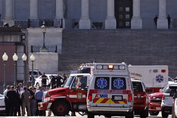 Ambulanze presso il Campidoglio