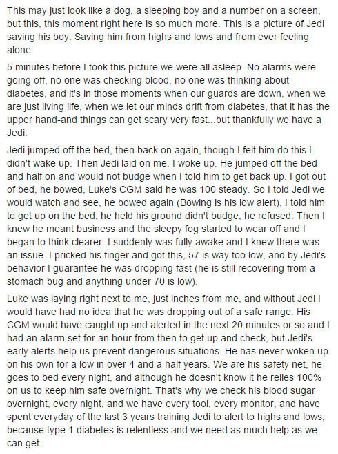 Il post della mamma di Luke